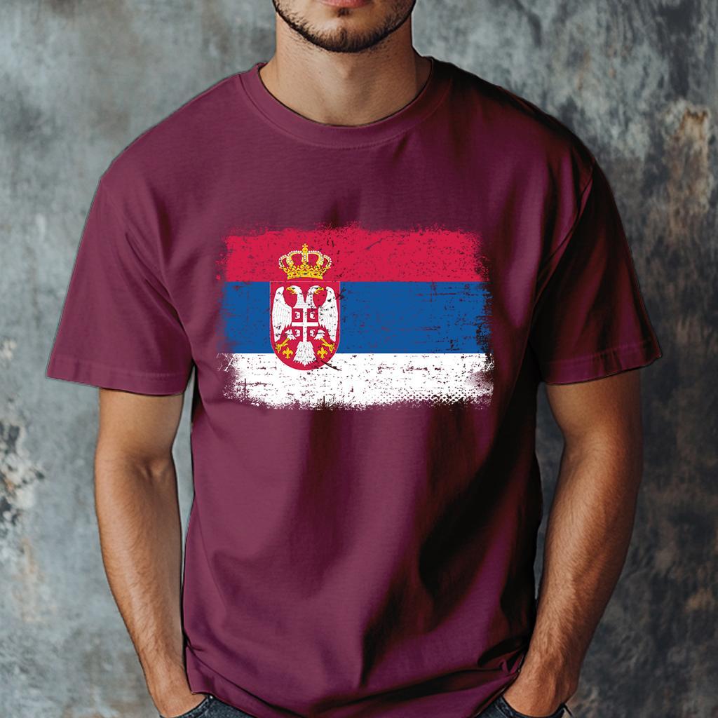 Camiseta Muška majica sa štampanim printom Cam 997, Bordo