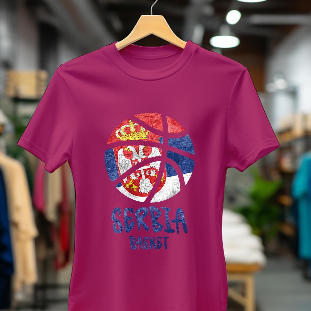 Camiseta Ženska majica sa štampanim printom Cam 996, Ružičasta