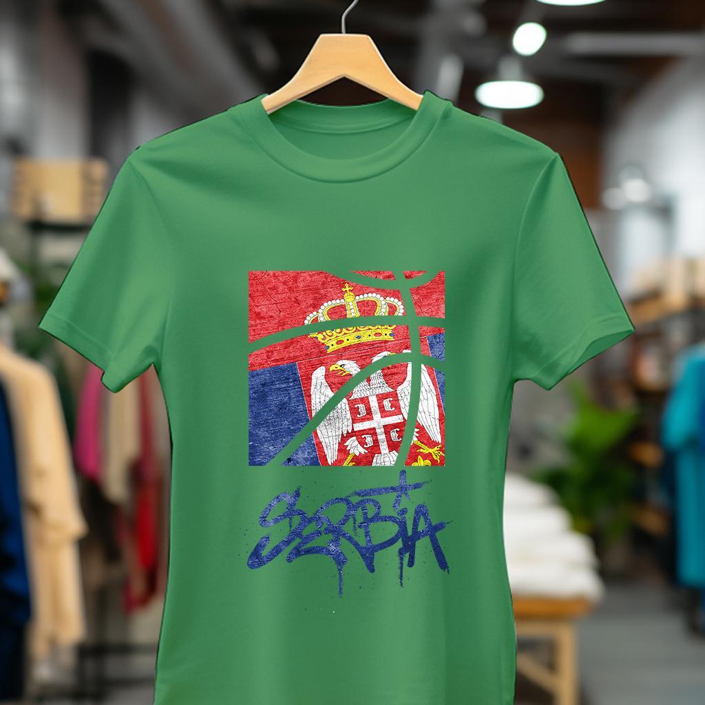 Camiseta Ženska majica sa štampanim printom Cam 995, Zelena
