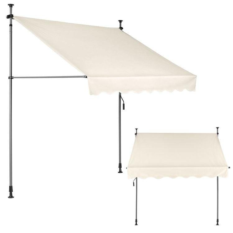 Tenda za terasu i balkon sa podešavanjem visine 2x1.2m, Bež