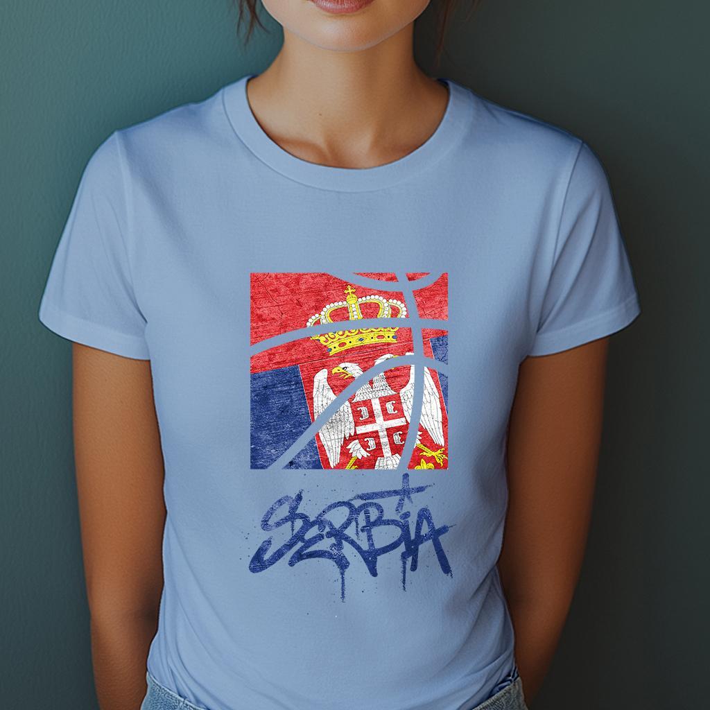Camiseta Ženska majica sa štampanim printom Cam 995, Cijan