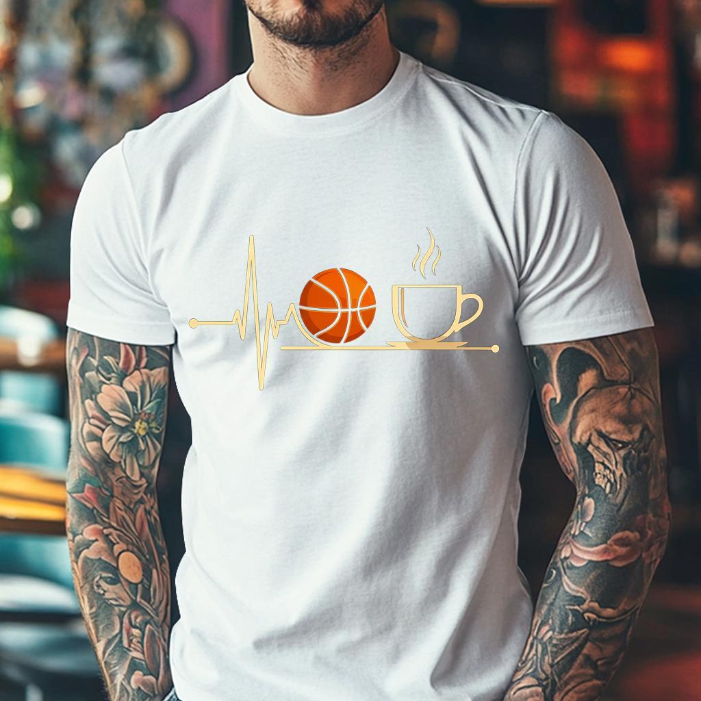 Camiseta Muška majica sa štampanim printom Cam 4010, Bela