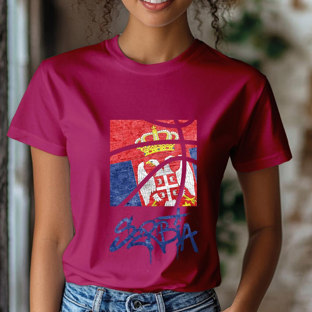 Camiseta Ženska majica sa štampanim printom Cam 995, Ružičasta