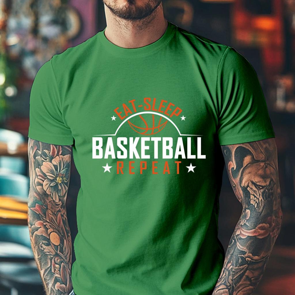 Camiseta Muška majica sa štampanim printom Cam 4009, Zelena