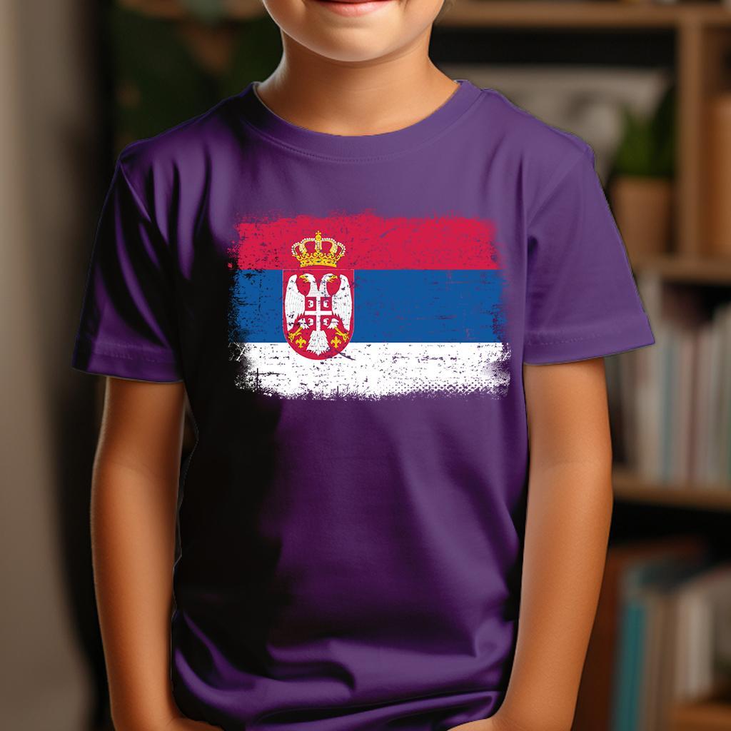 Camiseta Dečija majica sa štampanim printom Cam 997, Patlidžan