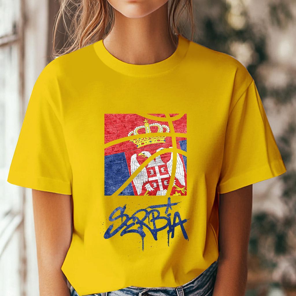 Camiseta Ženska majica sa štampanim printom Cam 995, Zlatne boje
