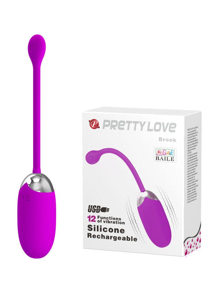 Vibro jaje Pretty Love Brooke, 15.5cm, Ljubičasto