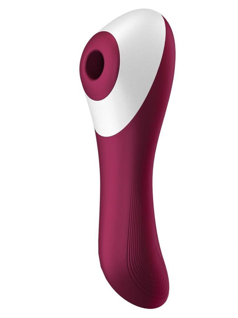 Vibrator Satisfyer Dual Crush, 17cm, Belo-ružičasti