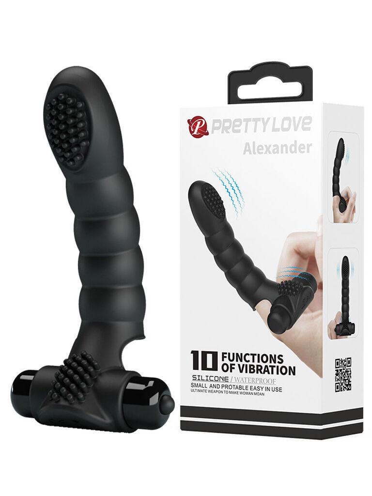Stimulator za klitoris Pretty love Aleksander, 13cm, Crni