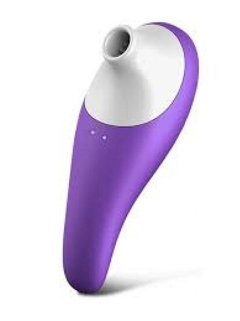 Stimulator za klitoris Robert, 13cm, Teget-beli