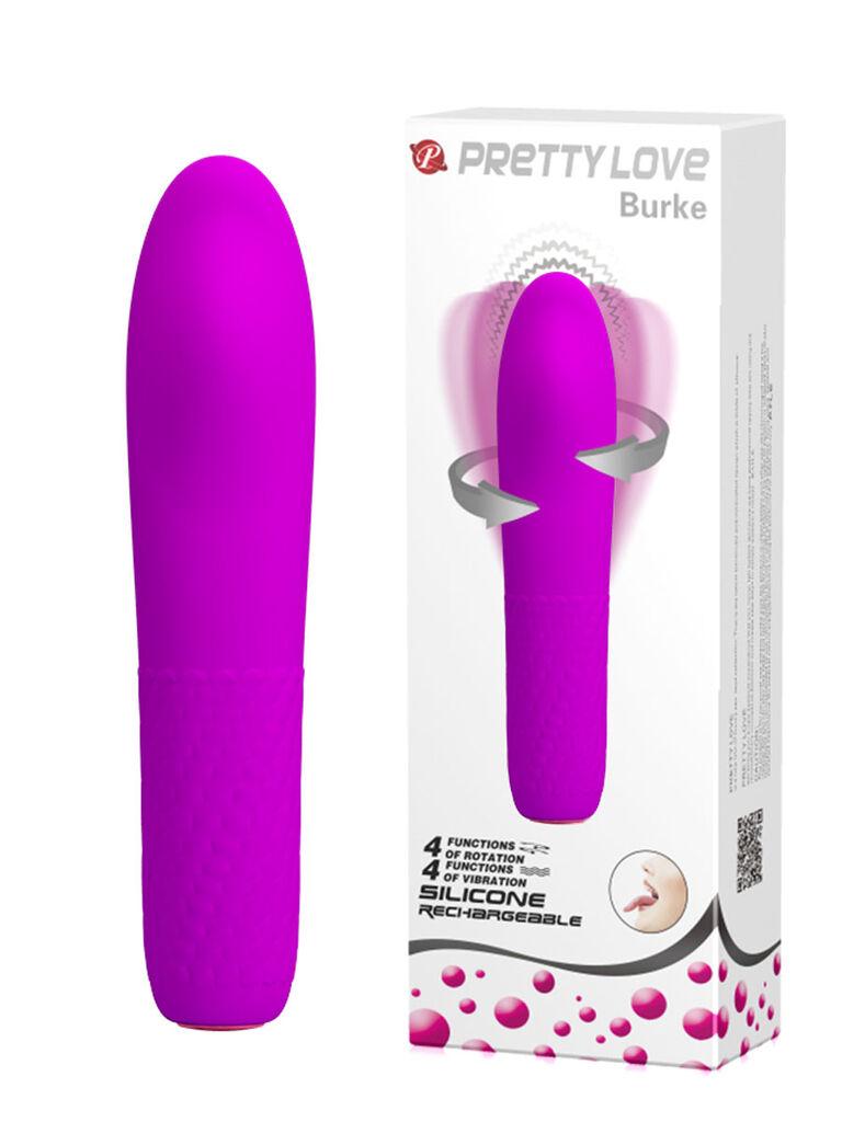 Masažer za klitoris Pretty Love Burke, 16cm, Ljubičasti