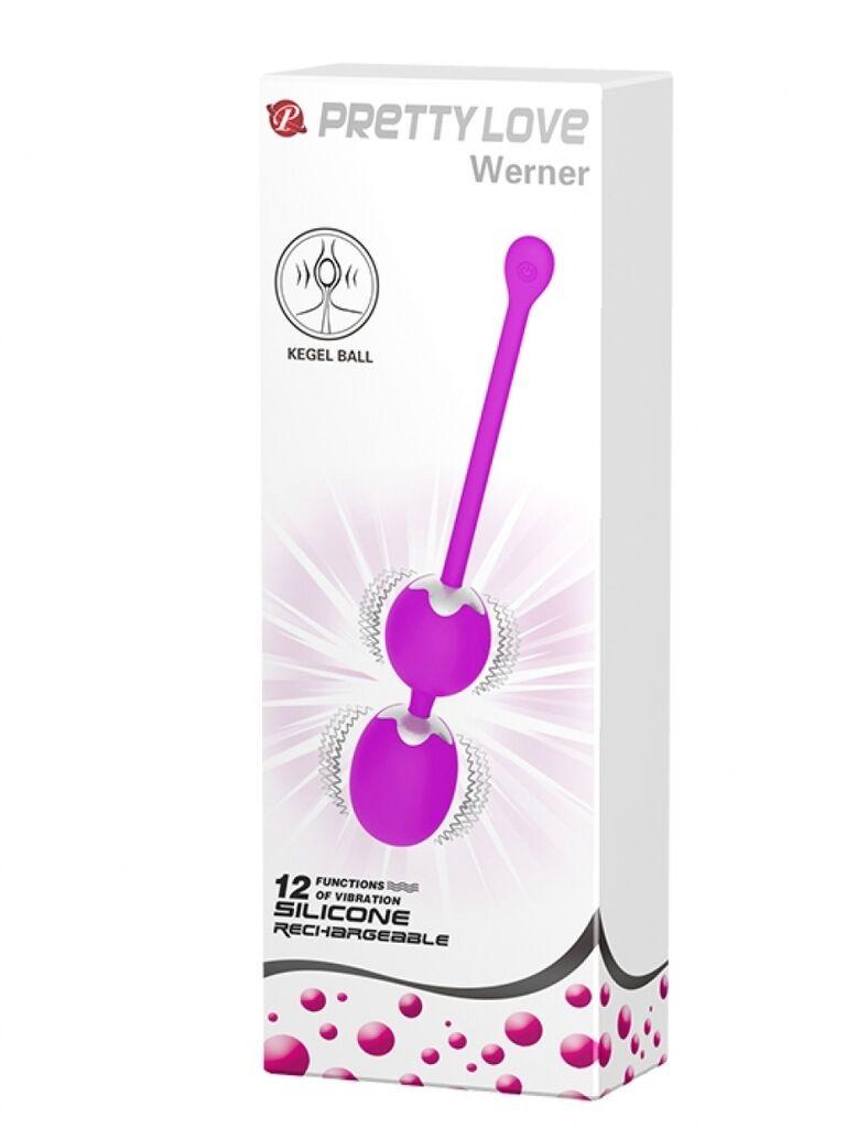 Vaginalne kuglice Pretty Love Werner, 20.5cm, Ljubičaste