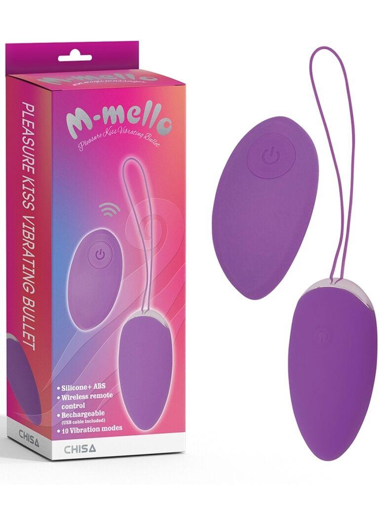 Vibro jaje Pleasure Kiss, 17cm, Ljubičasto