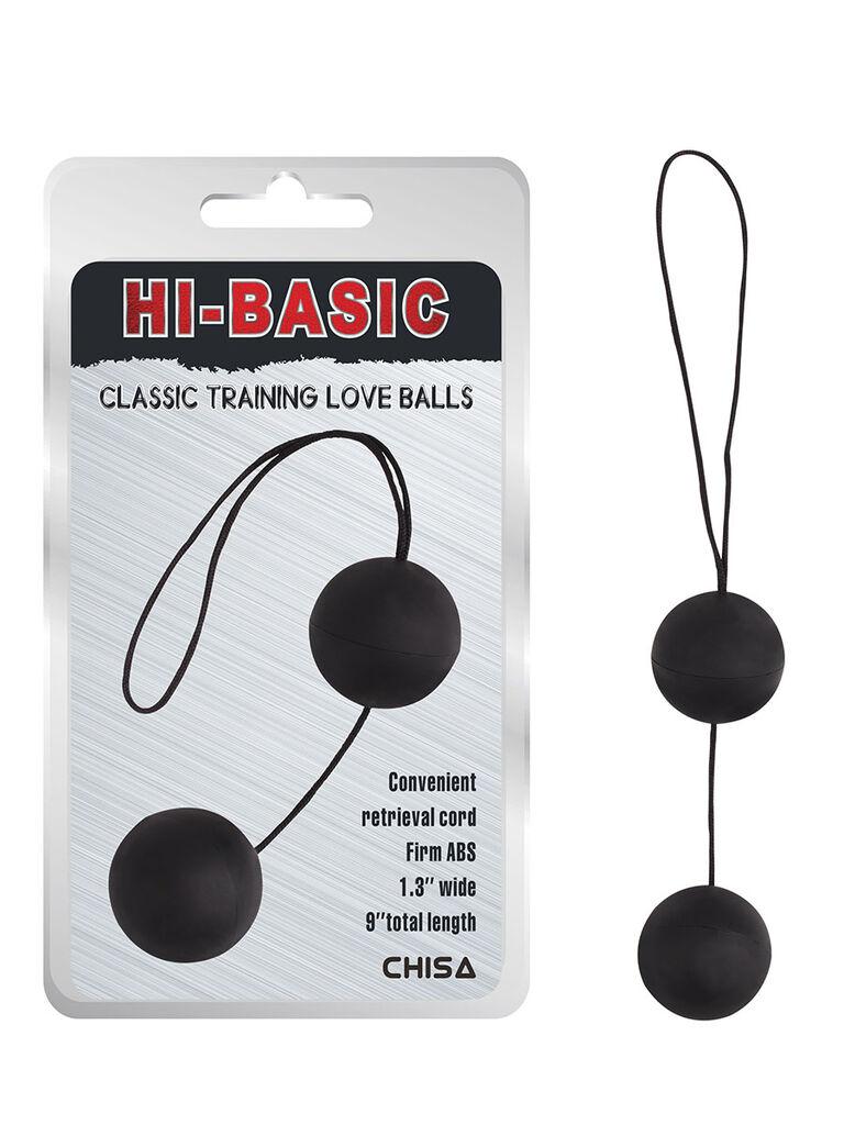 Vaginalne kuglice Classic Training Love Balls, 24cm, Crne