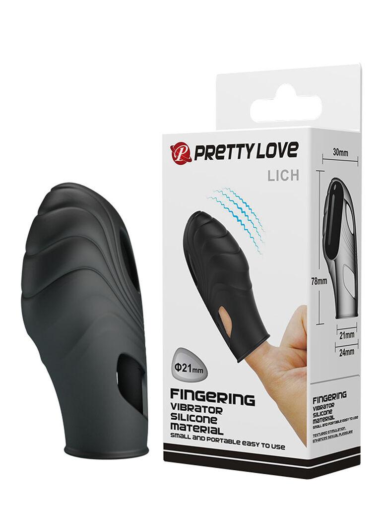 Stimulator za klitoris Pretty love Lich, 7.8cm, Crni