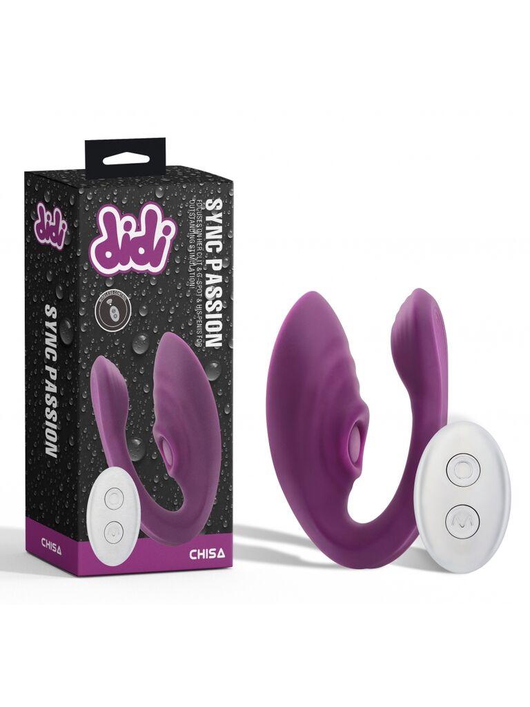 Vibrator Sync Passion, 7 funkcija, Ljubičasti