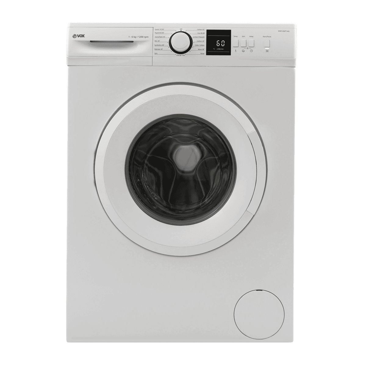 VOX WM1260-T14D Mašina za pranje veša, 6kg, 1200 obr/min, Bela