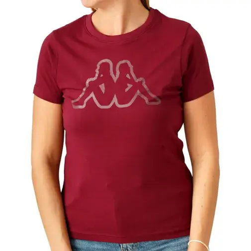 Kappa Ženska majica kratkih rukava Logo Bram, Crvena