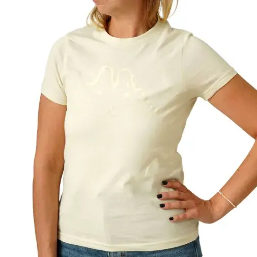 Kappa Ženska majica kratkih rukava Logo Bram, Krem