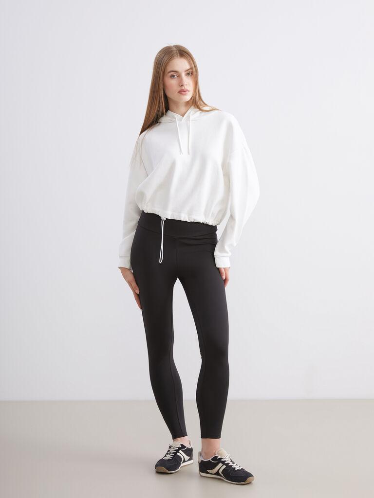 LC Waikiki Ženski duks W57980Z8-Q6K, Beli