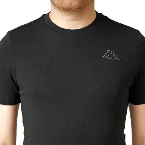 Kappa Muška majica kratkih rukava Logo Safers, Crna