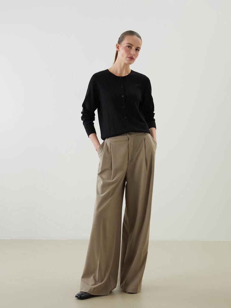 LC Waikiki Ženski kardigan W52172Z8-CVL, Crni