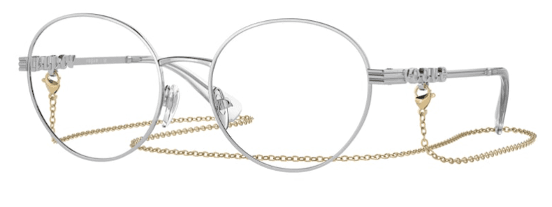Vogue Okvir za naočare sa lancem 0VO4222 323 51, Ženski, Srebrne boje