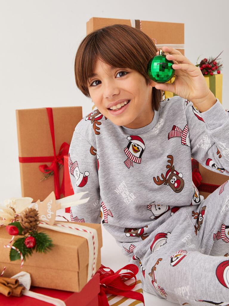 LC Waikiki Duks za dečake W2AJ97Z4-998, Okurgli izrez, Sivi