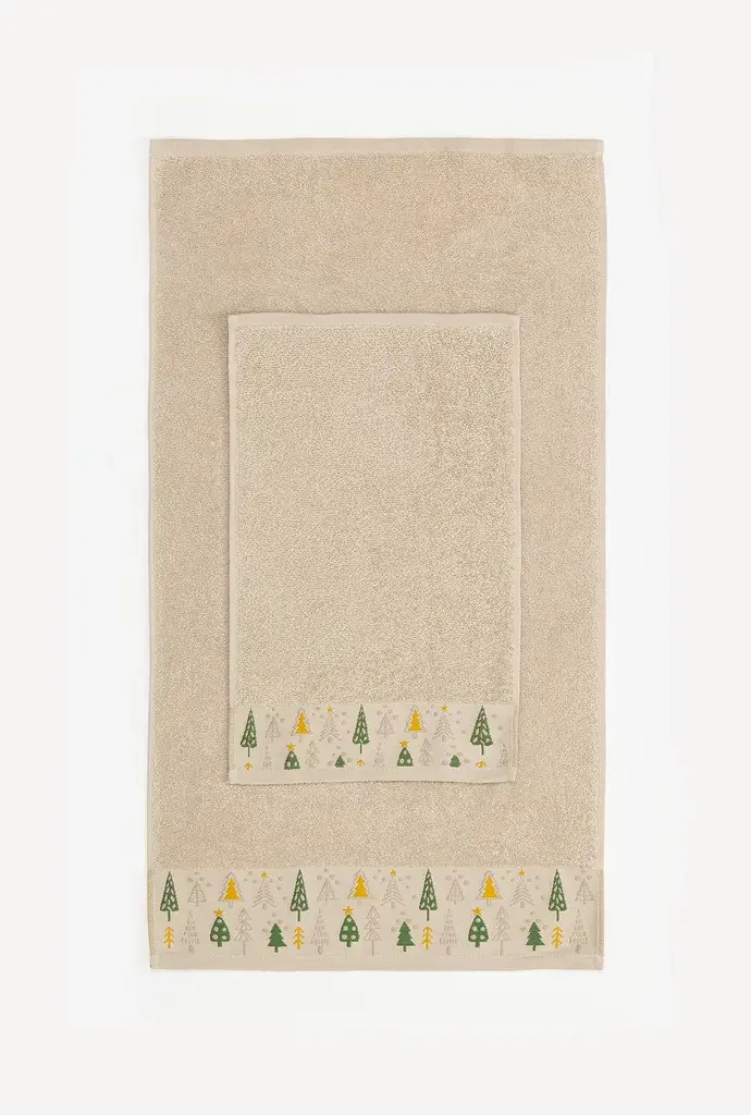 Stefan Set peškira, Sa jelkicama, 2 komada, Pesak