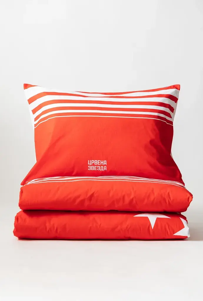 Stefan Komplet posteljina Crvena Zvezda, 140x200cm, 2 dela, Crvena