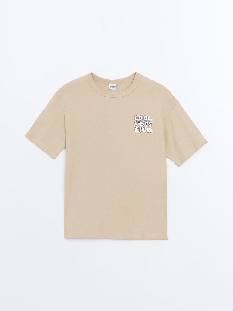 LC Waikiki Majica za dečake kratkih rukava S5BD94Z4-FJC, Bež