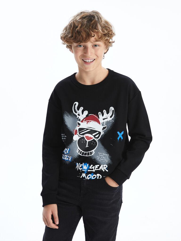 LC Waikiki Majica za dečake dugih rukava W4DH58Z4-CVL, Crna