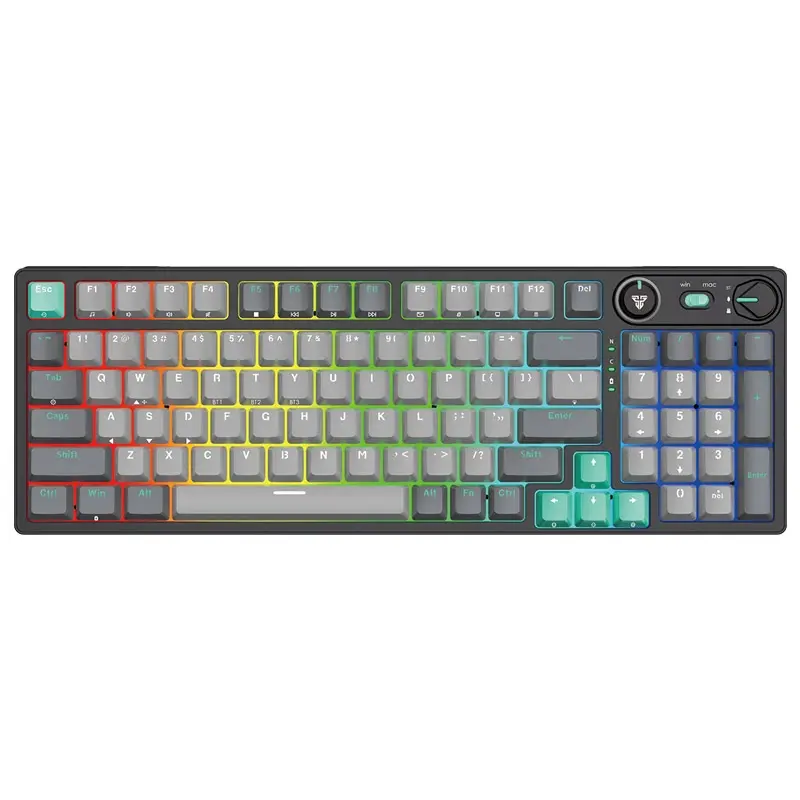 Fantech, Gaming tastatura MK914, Mehanička, RGB, Atom PRO96, Wireless Saturn, Crveni switch