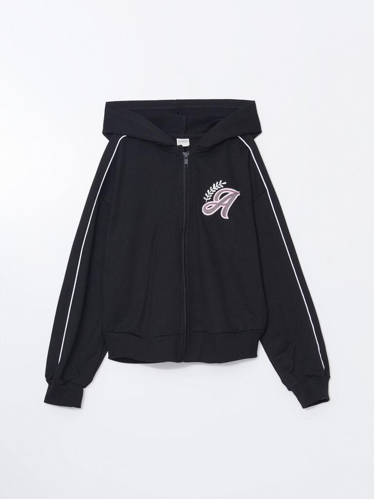 LC Waikiki Dukserica za devojčice S55564Z4-CVL, Crna