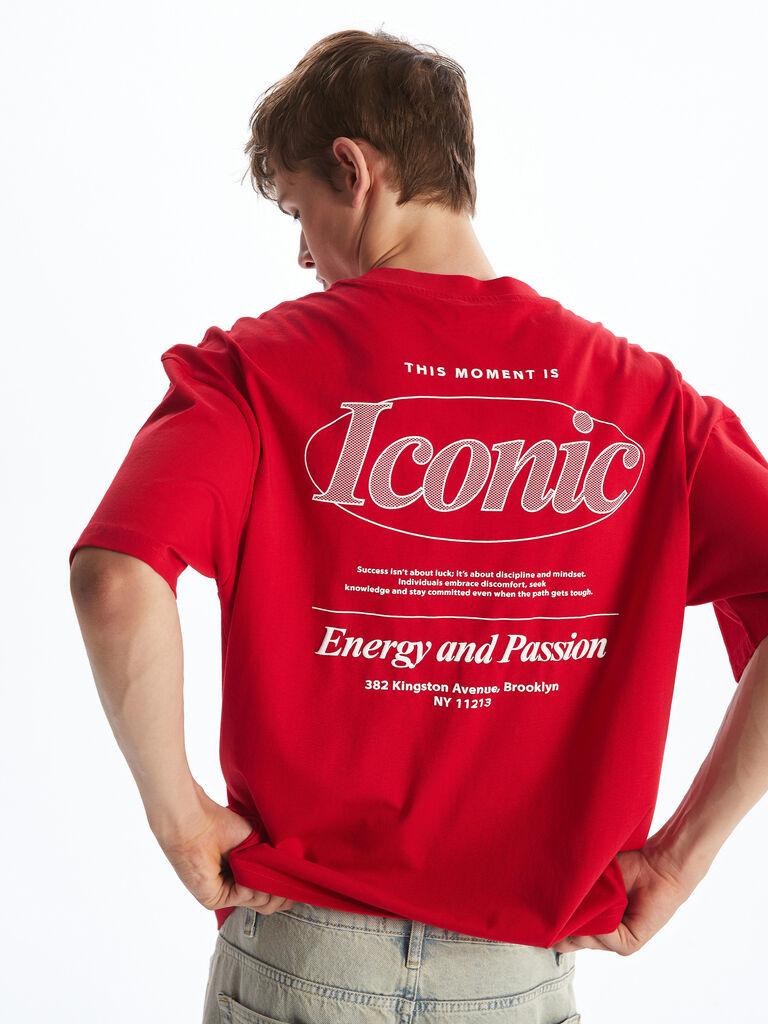 LC Waikiki Muška majica S5Q824Z8-HJY, Kratki rukavi, Crvena