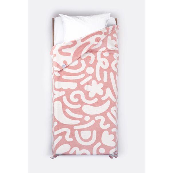 Stefan Ćebe Zefir, 150x200cm, Roze-belo