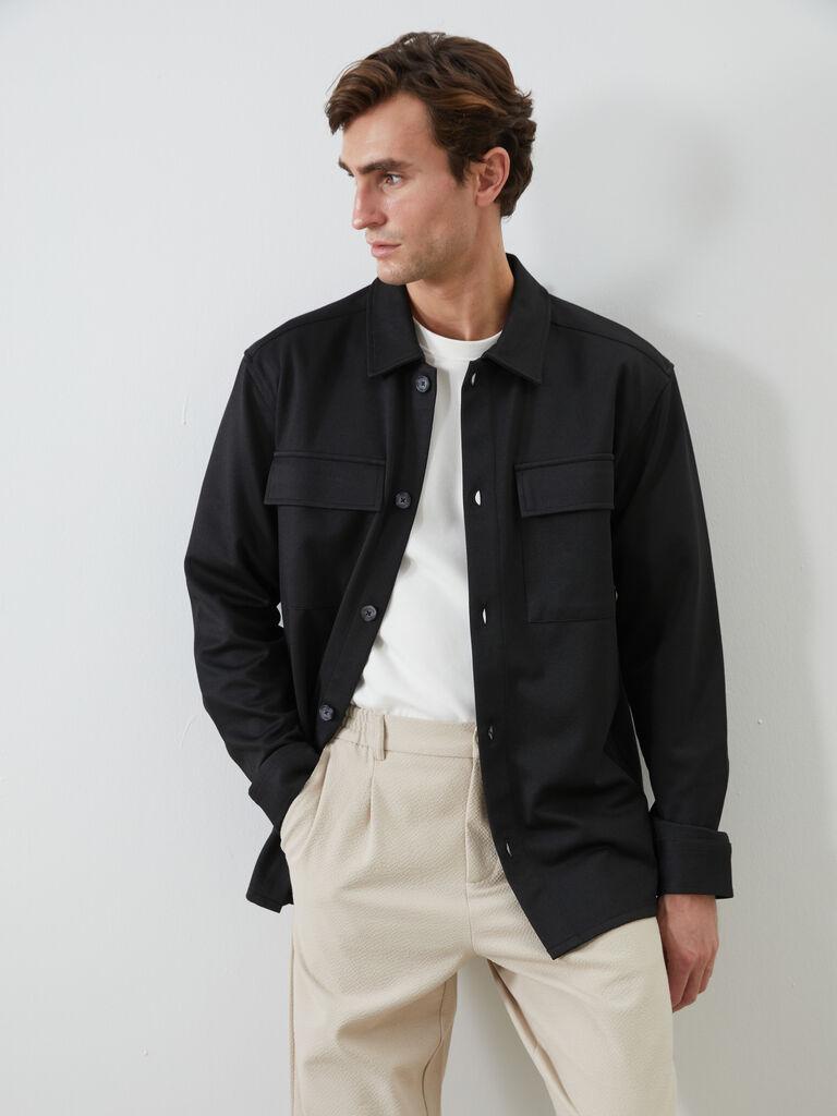 LC Waikiki Muška košulja S59156Z8-CVL, Crna