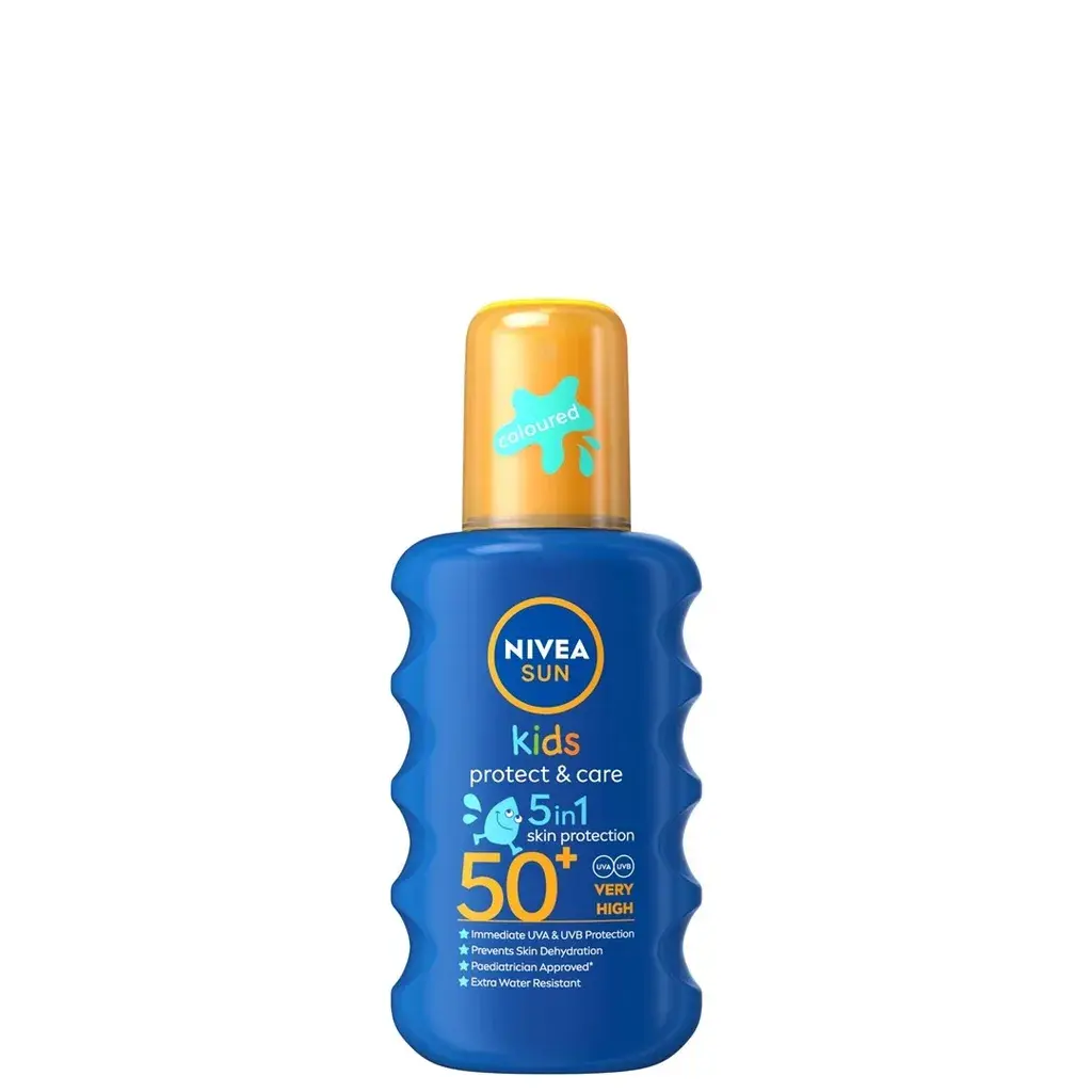 Nivea Dečija obojeni sprej Sun Protect & care, SPF50+, 200ml
