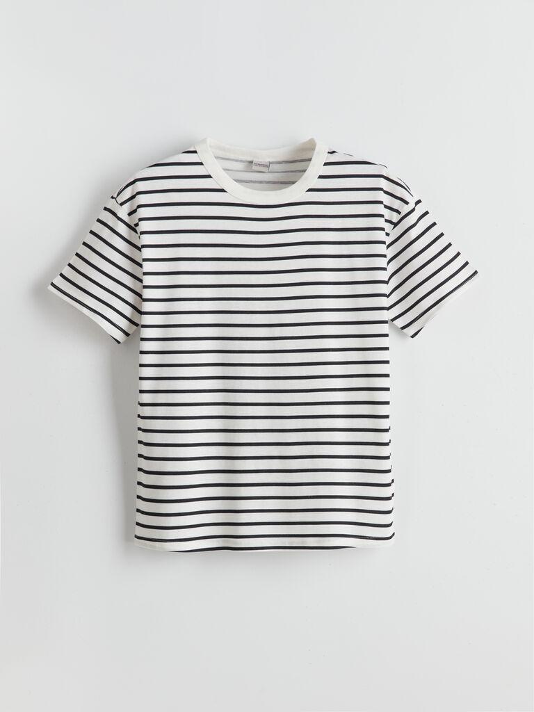 LC Waikiki Majica za dečake kratkih rukava S5AC76Z4-LEG, Crno-bela