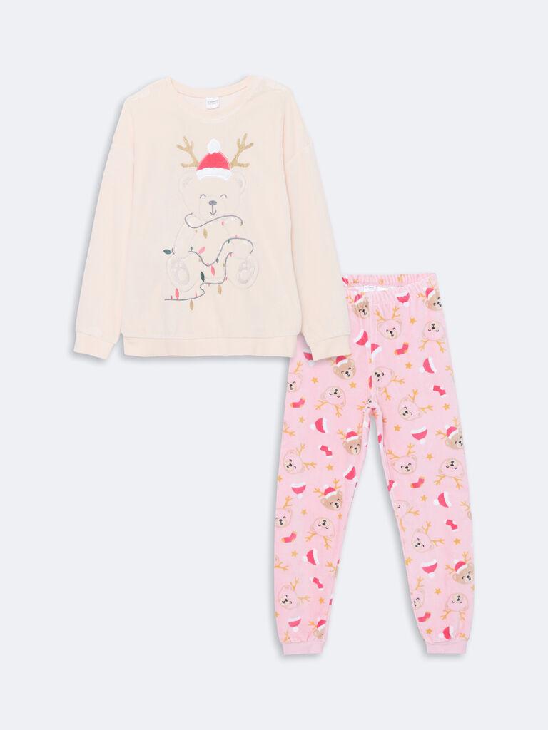 LC Waikiki Pidžama za devojčice, W4DL99Z4-FYM, Roze