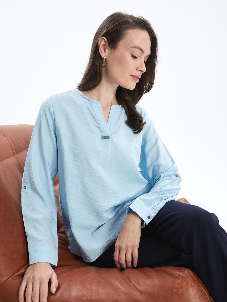 LC Waikiki Ženska bluza S53336Z8-PPZ, Plava