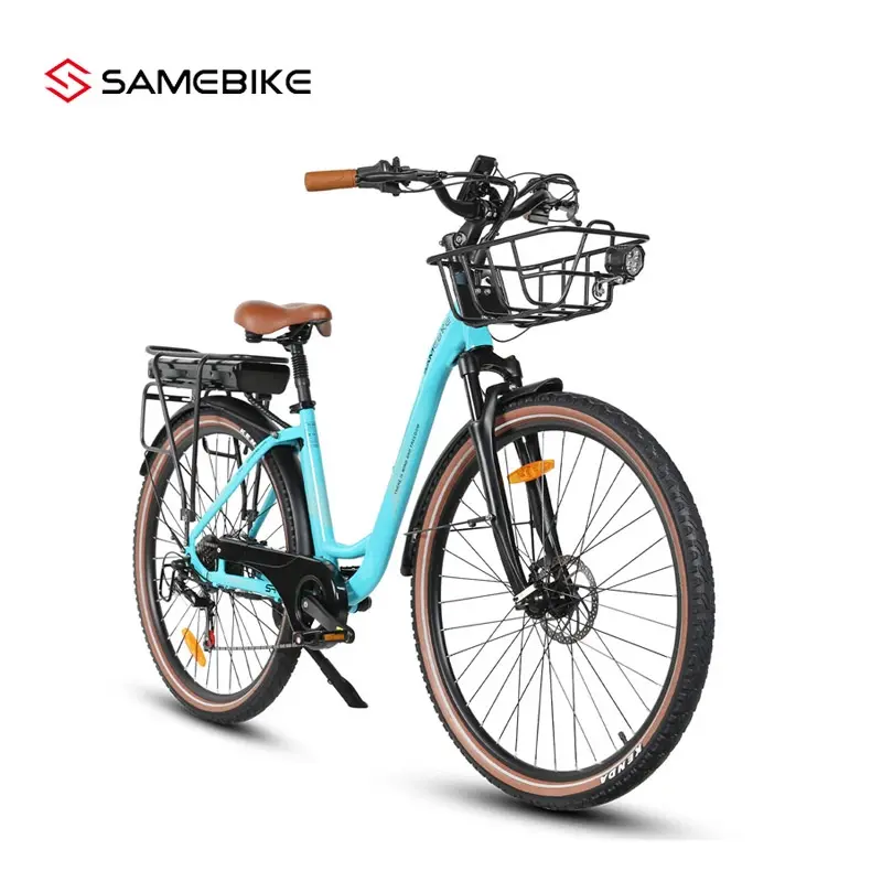 Samebike Električni bicikl RS-A07, 28", Svetloplavi