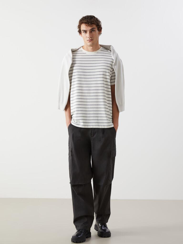 LC Waikiki Muške pantalone S53185Z8-SED, Kargo, Tamnosive