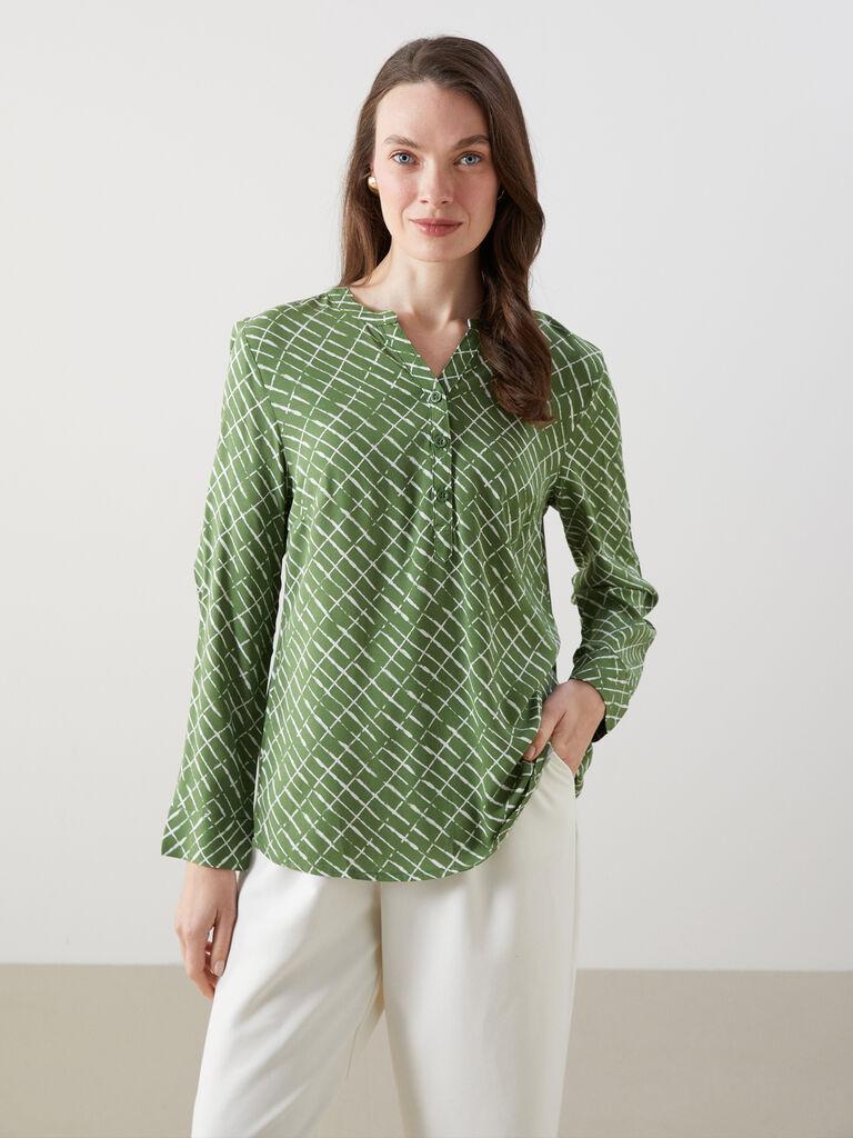 LC Waikiki Ženska bluza S53332Z8-LRJ, Zelena