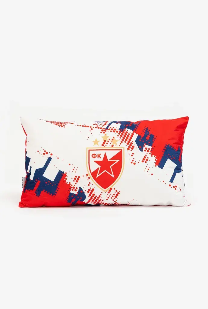 Stefan Ukrasni jastuk Crvena Zvezda, 30x50cm, Crveno-beli