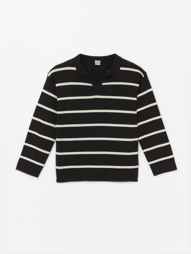 LC Waikiki Džemper za devojčice W4BH88Z4-LFC, Crno-beli