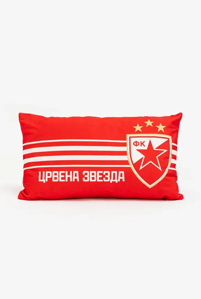 Stefan Ukrasni jastuk Crvena Zvezda, 30x50cm, Crveno-beli