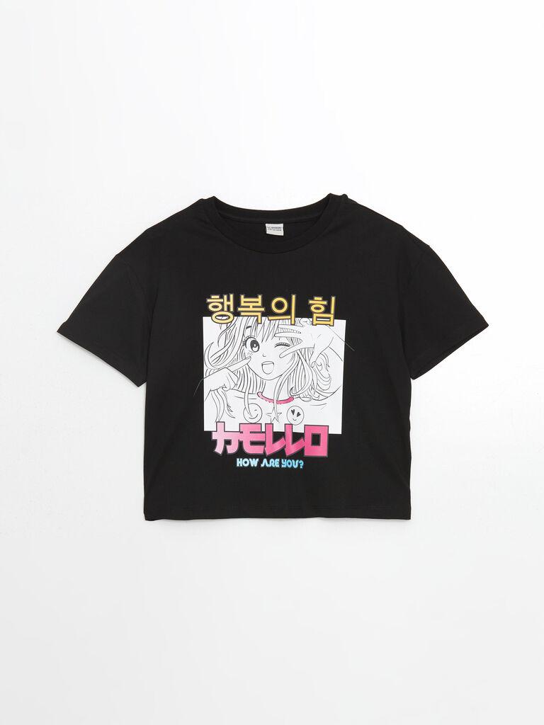 LC Waikiki Majica za devojčice, S50888Z4-CVL, Crna