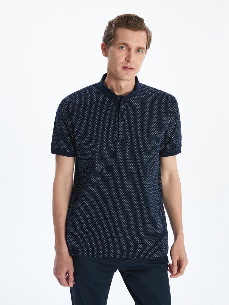 LC Waikiki Muška majica S53703Z8-DWP, Kratki rukavi, Teget