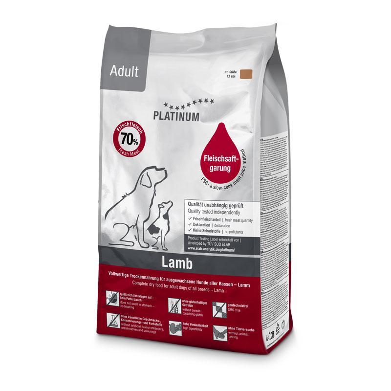 Platinum Suva hrana za odrasle pse Jagnjetina, 1.5kg